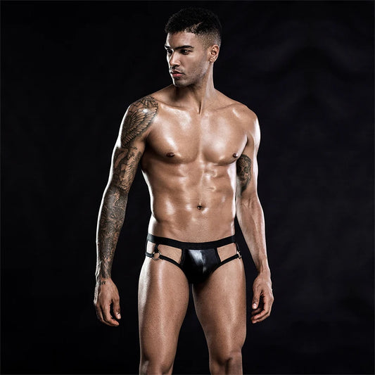 PU Leather Jockstrap