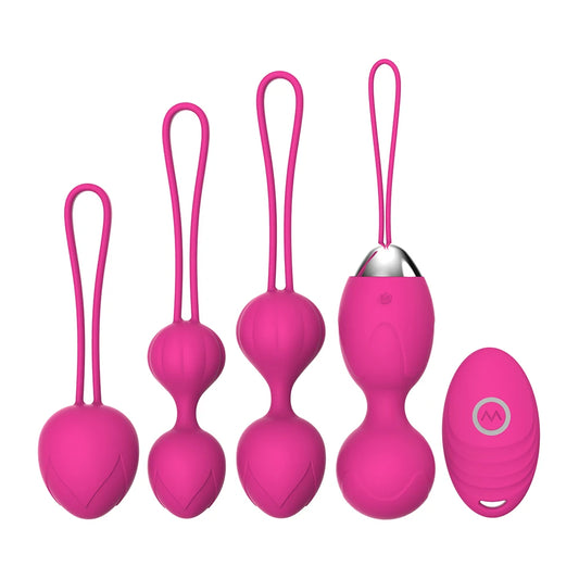 Exercise Ben Wa Kegel Balls Weights Kit with Remote